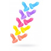 Набор из 10 разноцветных свечей в форме пениса - Pecado - купить с доставкой в Пензе