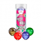 Ароматизированный лубрикант Hot Ball Mix на масляной основе (4 шарика по 3 гр.) - HotFlowers - купить с доставкой в Пензе