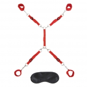 Красная фиксация на матрас Classic Bedspreader - Lux Fetish - купить с доставкой в Пензе
