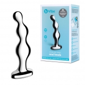 Стальной анальный фаллоимитатор для простаты Stainless Steel Anal Beads - 13 см. - b-Vibe - в Пензе купить с доставкой