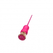 Розовый тонкий стимулятор Nipple Vibrator - 23 см. - I-MOON - купить с доставкой в Пензе
