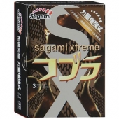 Суженные к основанию презервативы Sagami Xtreme COBRA - 3 шт. - Sagami - купить с доставкой в Пензе