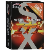 Презервативы Sagami Xtreme ENERGY с ароматом энергетика - 3 шт. - Sagami - купить с доставкой в Пензе