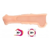 Телесная фантазийная насадка на член Cock Sleeve Size L - KOKOS - в Пензе купить с доставкой