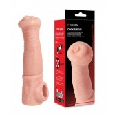 Телесная фантазийная насадка на член Cock Sleeve Size L - KOKOS - в Пензе купить с доставкой