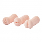 Набор из 3 мастурбаторов The Girl Next Door Tina - Dream Toys - в Пензе купить с доставкой