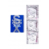 Розовые презервативы Sagami Xtreme FEEL FIT 3D - 3 шт. - Sagami - купить с доставкой в Пензе