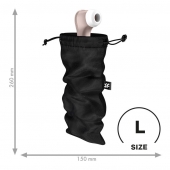 Черный мешочек для хранения игрушек Treasure Bag L - Satisfyer - купить с доставкой в Пензе