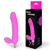 Розовый безремневой страпон Sexy Friend - 1137 - купить с доставкой в Пензе