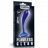 Синяя анальная втулка Flawless Clear Prostate Plug 6.0 - 15 см. - Lovetoy - в Пензе купить с доставкой