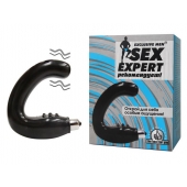 Чёрный массажёр простаты серии Sex Expert - Sex Expert - в Пензе купить с доставкой