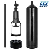 Черная вакуумная помпа с уплотнительной насадкой - Sex Expert - в Пензе купить с доставкой