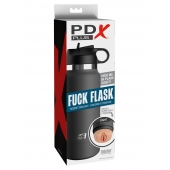 Серый мастурбатор в виде бутылки F*ck Flask - Pipedream - в Пензе купить с доставкой