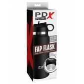 Черный мастурбатор в виде бутылки Fap Flask - Pipedream - в Пензе купить с доставкой
