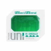 Зеленый мастурбатор-стимулятор Tenga Uni Emerald - Tenga - в Пензе купить с доставкой
