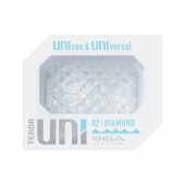 Прозрачный мастурбатор-стимулятор Tenga Uni Diamond - Tenga - в Пензе купить с доставкой