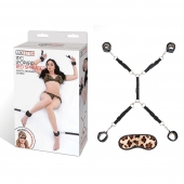 Леопардовая фиксация на матрас для рук и ног Classic Bedspreader - Lux Fetish - купить с доставкой в Пензе