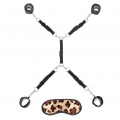 Леопардовая фиксация на матрас для рук и ног Classic Bedspreader - Lux Fetish - купить с доставкой в Пензе