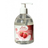 Лубрикант на водной основе Love Protection Raspberry с ароматом малины - 300 мл. - Lola Games - купить с доставкой в Пензе