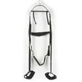 Черные секс-качели из широких ремней - Orion - купить с доставкой в Пензе