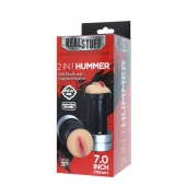 Двусторонний мастурбатор REALSTUFF 2 IN 1 HUMMER MOUTH   VAGINA - ротик и вагина - Dream Toys - в Пензе купить с доставкой