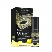Съедобный жидкий вибратор Dual Vibe! со вкусом лимонного джина с тоником - 15 мл. - ORGIE - купить с доставкой в Пензе