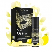Съедобный жидкий вибратор Dual Vibe! со вкусом лимонного джина с тоником - 15 мл. - ORGIE - купить с доставкой в Пензе