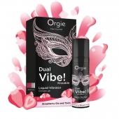Съедобный жидкий вибратор Dual Vibe! со вкусом клубничного джина с тоником - 15 мл. - ORGIE - купить с доставкой в Пензе