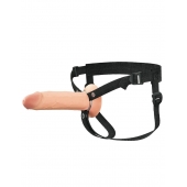 Полый страпон на ремнях 8’’ Hollow Silicone Strap-on - Pipedream - купить с доставкой в Пензе