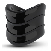 Черное эрекционное кольцо на мошонку Beef Ball Stretcher Snug X Long - Blush Novelties - в Пензе купить с доставкой