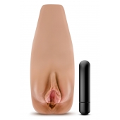 Маструбатор-вагина с вибрацией Soft   Wet Renata Realistic Tan Masturbator - Blush Novelties - в Пензе купить с доставкой