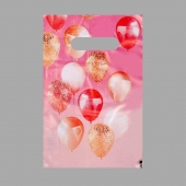 Пакет «Праздничные шары» с вырубной ручкой (20х30 см) - UPAK LAND - купить с доставкой в Пензе