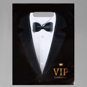 Пакет «Смокинг VIP» полиэтиленовый с вырубной ручкой (30х40 см) - UPAK LAND - купить с доставкой в Пензе