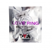 Прозрачное виброкольцо с двумя вибропульками - Toyfa Basic - в Пензе купить с доставкой