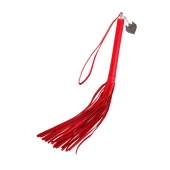 Красная кожаная плеть с петлёй - 50 см. - Pecado - купить с доставкой в Пензе