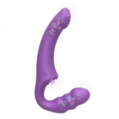 Фиолетовый безремневой страпон Straples Strap-On Dildo - Erokay - купить с доставкой в Пензе