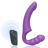 Фиолетовый безремневой страпон Straples Strap-On Dildo - Erokay - купить с доставкой в Пензе