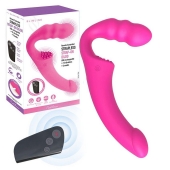 Розовый безремневой страпон Straples Strap-On Dildo - Erokay - купить с доставкой в Пензе