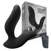 Черный вибромассажер простаты 3,5’’ Remote Control Curve P-spot Massager - 12 см. - Erokay - в Пензе купить с доставкой