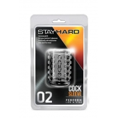 Прозрачная насадка на пенис с шишечками STAY HARD COCK SLEEVE 02 CLEAR - Blush Novelties - в Пензе купить с доставкой