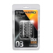 Прозрачная насадка с шипами и шишечками STAY HARD COCK SLEEVE 03 CLEAR - Blush Novelties - в Пензе купить с доставкой