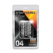 Прозрачная насадка с бороздками STAY HARD COCK SLEEVE 04 CLEAR - Blush Novelties - в Пензе купить с доставкой