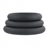 Набор из 3 черных эрекционных колец 3 Ring Circus - Selopa - в Пензе купить с доставкой