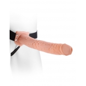 Фаллопротез телесного цвета Hollow Strap-On - 29 см. - Pipedream - купить с доставкой в Пензе