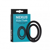 Черное двойное эрекционное кольцо Nexus Enduro Double - Nexus Range - в Пензе купить с доставкой