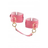 Розовые однослойные кожаные оковы - Pecado - купить с доставкой в Пензе