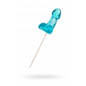 Голубой леденец в форме члена со вкусом блю кюрасао - 80 гр. - Sosuчki - купить с доставкой в Пензе