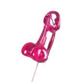 Розовый леденец в форме члена со вкусом айриш крим - 80 гр. - Sosuчki - купить с доставкой в Пензе