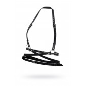 Черная кожаная портупея «Осанка» - Pecado - купить с доставкой в Пензе