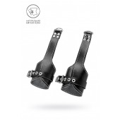 Черные подвесы с белой строчкой - Pecado - купить с доставкой в Пензе